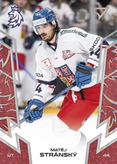 2024 Hokejové Česko - Matěj STRÁNSKÝ č. 57 RED