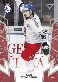 2024 Hokejové Česko - David TOMÁŠEK č. 60 RED
