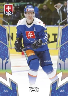 2024 Hokejové Slovensko - Michal IVAN č. 15 BLUE
