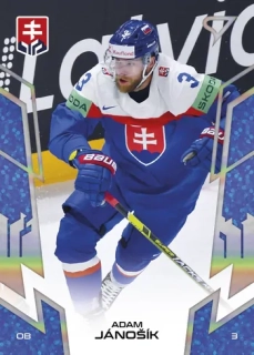 2024 Hokejové Slovensko - Adam JÁNOŠÍK č. 16 BLUE