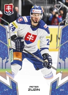 2024 Hokejové Slovensko - Peter ZUZIN č. 58 BLUE