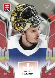 2024 Hokejové Slovensko - Matej TOMEK č. 04 RED