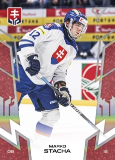2024 Hokejové Slovensko - Marko STACHA č. 24 RED