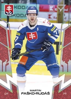 2024 Hokejové Slovensko - Martin FAŠKO-RUDÁŠ č. 30 RED