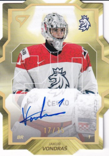 2024 Hokejové Česko - Jakub VONDRAŠ č. CDS-JV AUTO 17/35