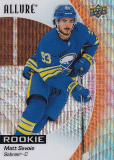 23-24 Allure - Matt SAVOIE č. 128 Rookie Orange Slice