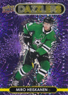 21-22 Upper Deck Series 2 - Miro HEISKANEN č. DZ-66 Dazzlers Purple