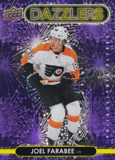 21-22 Upper Deck Series 2 - Joel FARABEE č. DZ-84 Dazzlers Purple