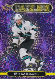 21-22 Upper Deck Series 2 - Erik KARLSSON č. DZ-87 Dazzlers Purple