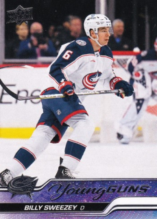 23-24 Upper Deck S2 - Billy SWEEZEY č. 487 YOUNG GUNS