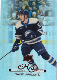 David JIŘÍČEK 22-23 UD Extended č. HC-7 99-00 Upper Deck Retro History Class Rookies