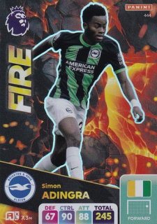 24-25 Panini Premier League - Simon ADINGRA č. 444 Fire