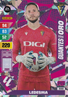 23-24 Panini LaLiga - LEDESMA č. 388 Guantes de oro