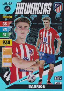 23-24 Panini LaLiga - BARRIOS č. 419 Influencers