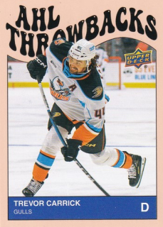 23-24 UD AHL - Trevor CARRICK č. TB-5 AHL Throwbacks