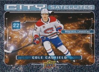 24-25 UD S1 - Cole CAUFIELD č. CS-13 CITY SATELLITES Speckle