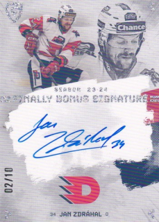 23-24 GC Finally Season - Jan ZDRÁHAL č. S-PA3 Bonus Signature 02/10