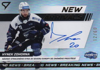 24-25 TELH - Hynek ZOHORNA č. NAS-HZ New Arrivals Auto 12/60