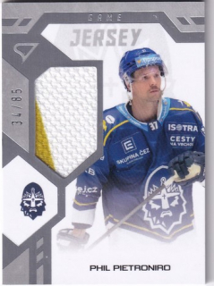 24-25 TELH - Phil PIETRONIRO č. GJ-PP Game Jersey 34/85