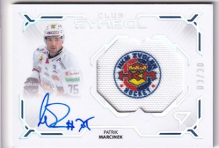 24-25 TIPOS - Patrik MARCINEK č. CS-PM Club Symbol Silver Auto 03/30