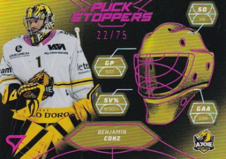 24-25 NLA - Benjamin CONZ č. PS-18 Puck Stoppers Pink x/75