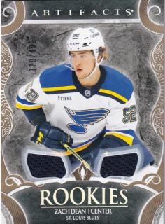 24-25 Artifacts - Zach DEAN č. 178 ROOKIES GOLD MATERIALS X/499