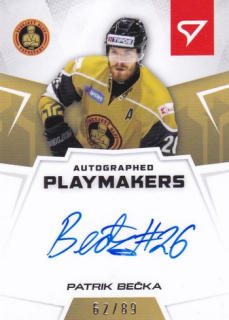24-25 TIPOS SHL - Patrik BEČKA č. AP-PB Autographed Playmakers 62/89