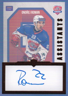 24-25 GOAL Cards - Ondřej ROMAN č. AS-01 Assistants Auto 30/30