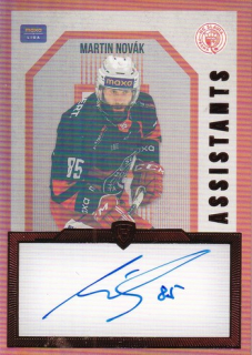 24-25 GOAL Cards - Martin NOVÁK č. AS-11 Assistants Auto 14/30