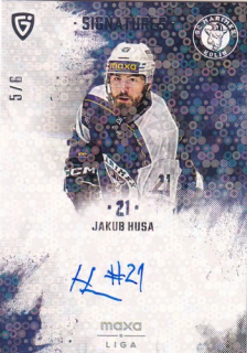 24-25 GOAL Cards - Jakub HUSA č. S-KO2 Signatures 5/6
