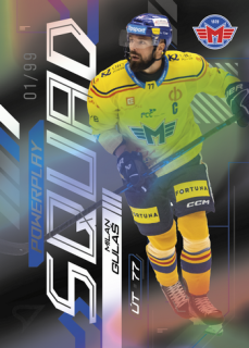 24-25 TELH - Milan GULAŠ č. PS-37 Powerplay Squad Black Rainbow x/99