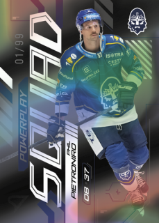 24-25 TELH - Phil PIETRONIRO č. PS-85 Powerplay Squad Black Rainbow x/99