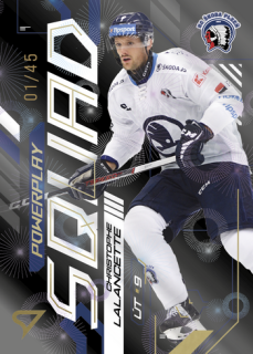 24-25 TELH - Christophe LALANCETTE č. PS-76 Powerplay Squad Golden Fireworks x/49