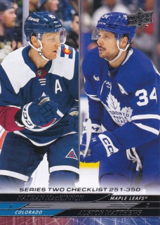 24-25 UD S2 - Nathan MacKINNON/Auston MATTHEWS č. 449 CL