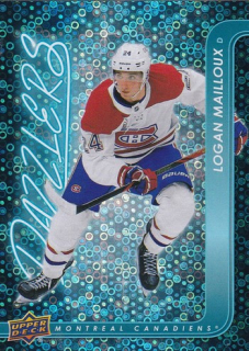 24-25 UD S2 - Logan MAILLOUX č. DZ-69 (RC) DAZZLERS BLUE