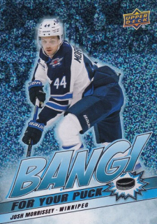 24-25 UD S2 - Josh MORRISSEY č. BP-4 BANG FOR YOUR PUCK SPECKLE