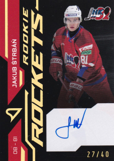 24-25 TIPOS - Jakub ŠTRBÁŇ č. RRS-JS Rookie Rockets Gold Auto 27/40