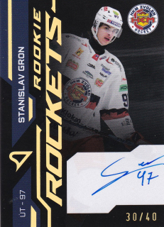 24-25 TIPOS - Stanislav GRON č. RRS-SG Rookie Rockets Gold Auto 30/40