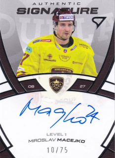 24-25 TIPOS - Miroslav MACEJKO č. SL1-MM Authentic Signature 10/75