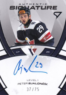 24-25 TIPOS - Peter BJALONČÍK č. SL1-RK Authentic Signature 37/75