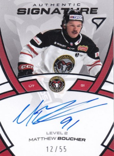 24-25 TIPOS - Matthew BOUCHER č. SL2-BO Authentic Signature 12/55
