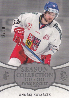 24-25 Český hokej - Ondřej KOVAŘČÍK č. SHG-11 Platinum x/50