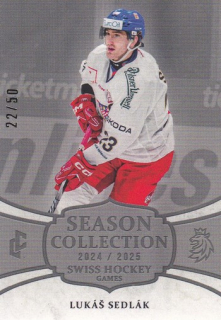 24-25 Český hokej - Lukáš SEDLÁK č. SHG-17 Platinum x/50