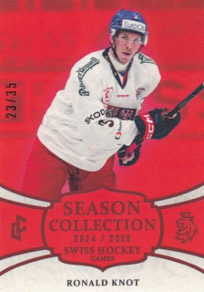 24-25 Český hokej - Ronald KNOT č. SHG-02 Red x/35