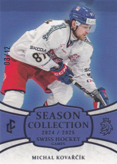 24-25 Český hokej - Michal KOVAŘČÍK č. SHG-20 Blue x/12