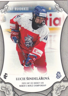24-25 Český hokej - Lucie ŠINDELÁŘOVÁ č. WU18-13 Silver