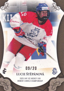 24-25 Český hokej - Lucie ŠTĚPÁNOVÁ č. WU18-08 Canvas x/20