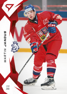2025 Hokejové Česko - Martin JANDUS č. 14 Red