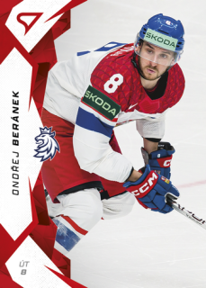 2025 Hokejové Česko - Ondřej BERÁNEK č. 29 Red