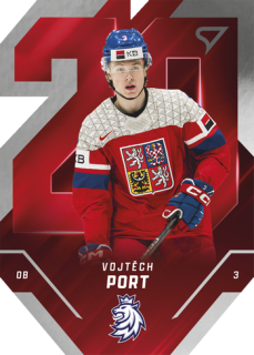 2025 Hokejové Česko - Vojtěch PORT č. TE-10 Team 20